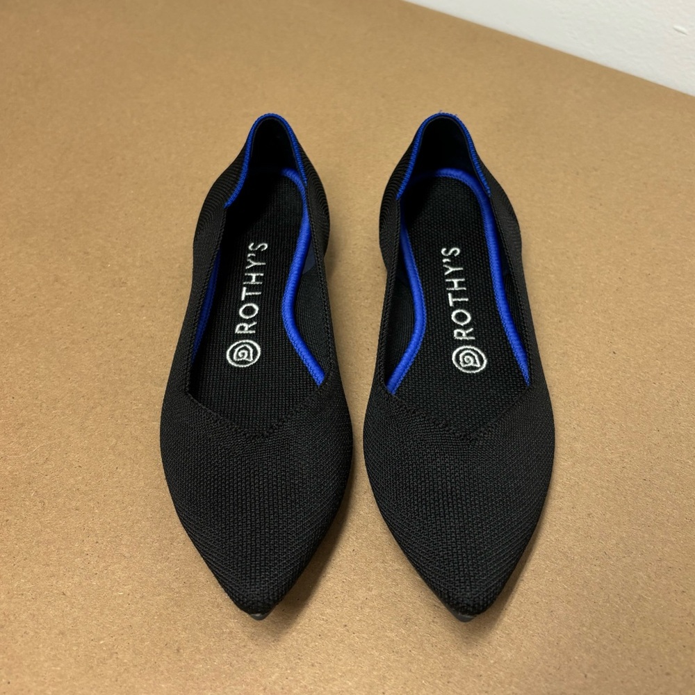 Rothy's Black and Blue Flats